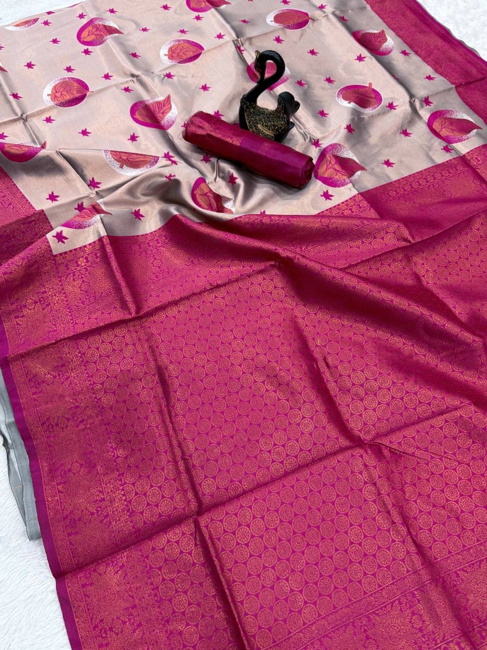 Soft And pure banarasi silk saree