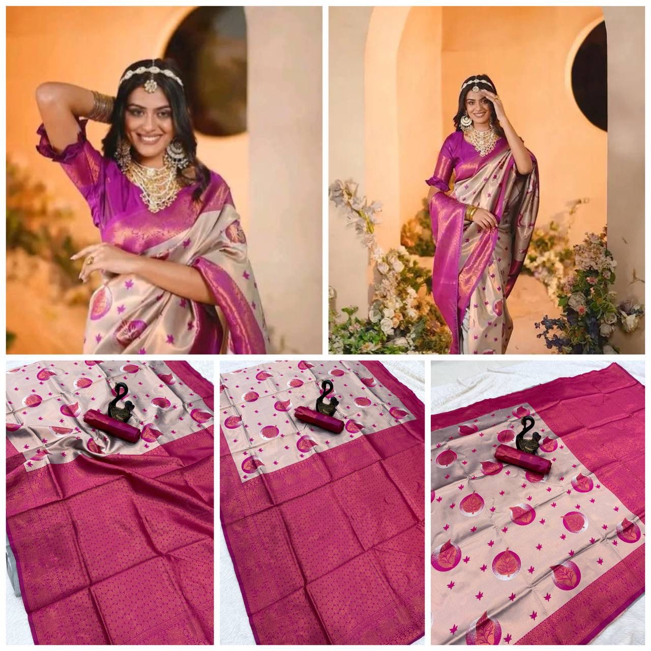 Soft And pure banarasi silk saree