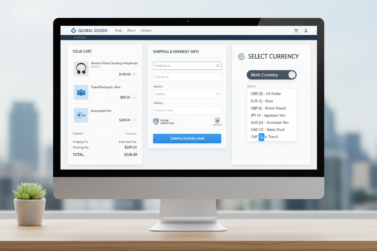 Invonext checkout malti currency