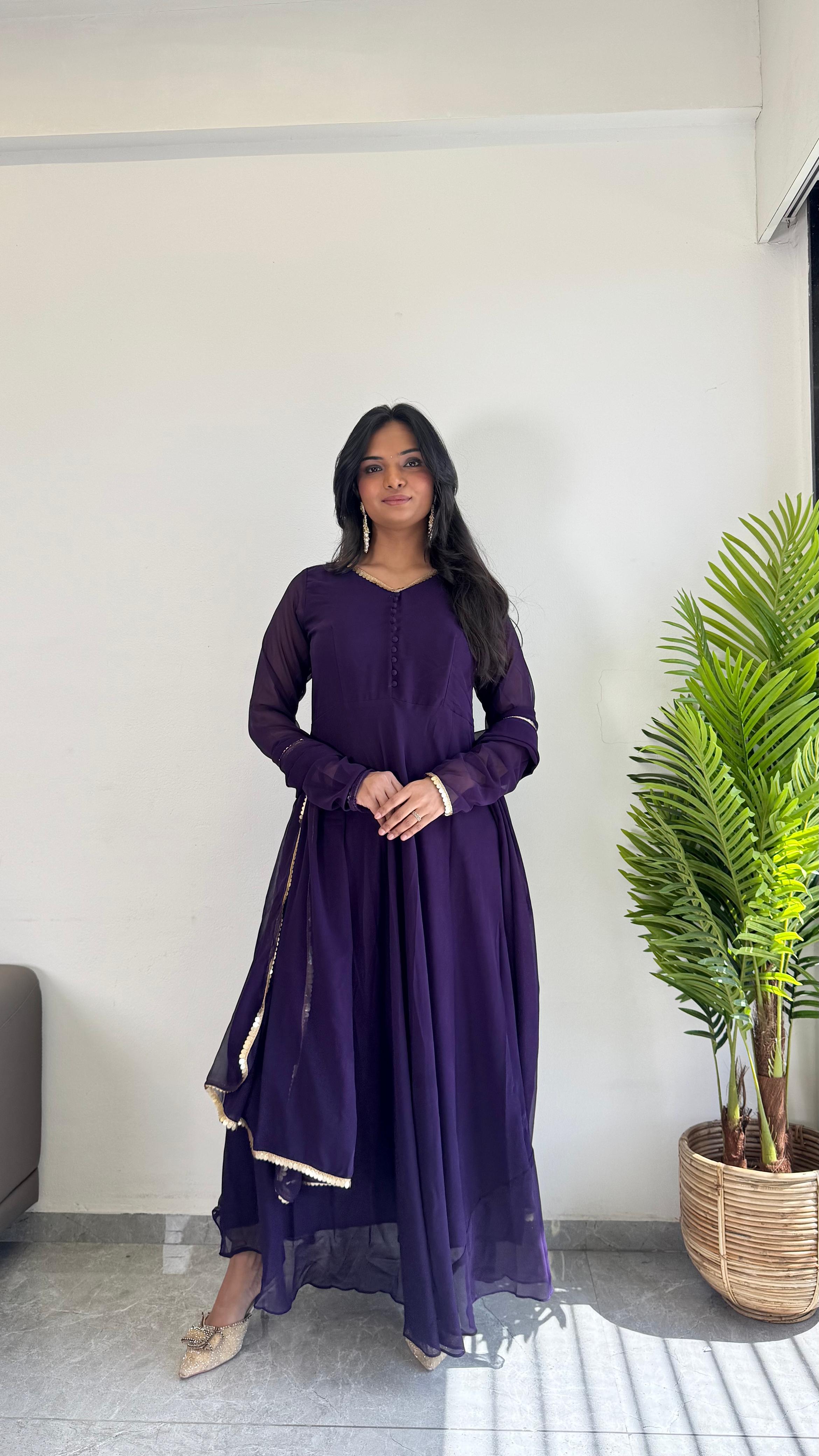 Organza Kurti With Dupatta - Haxberry