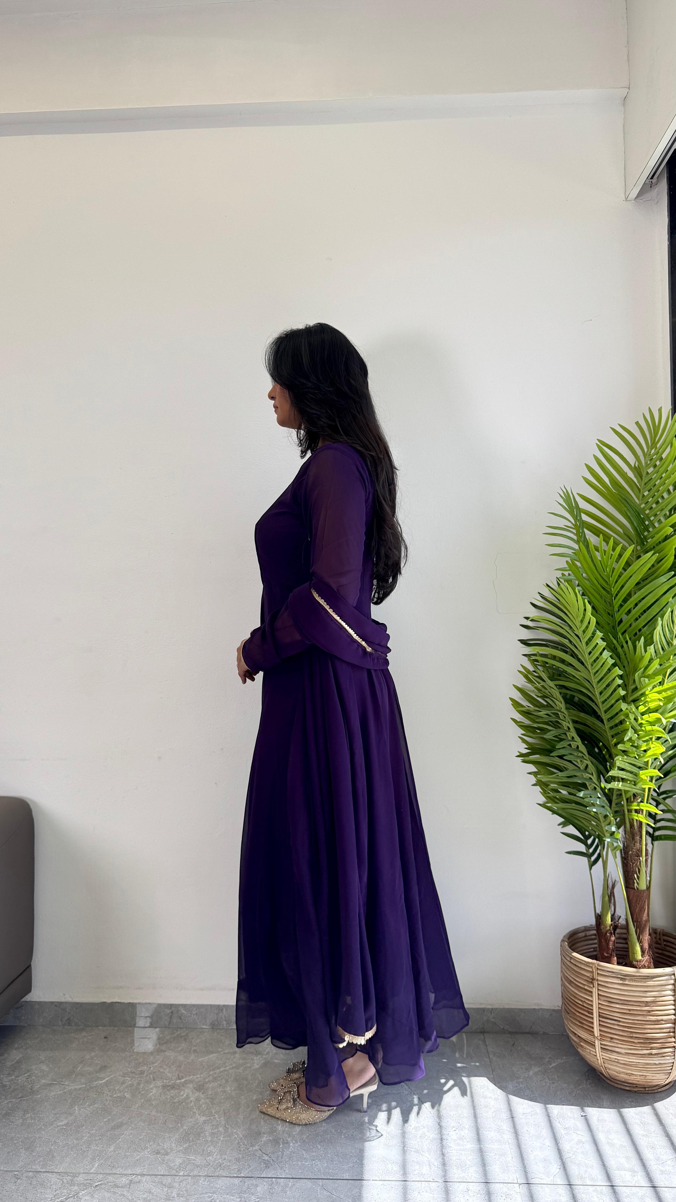 Organza Kurti With Dupatta - Haxberry